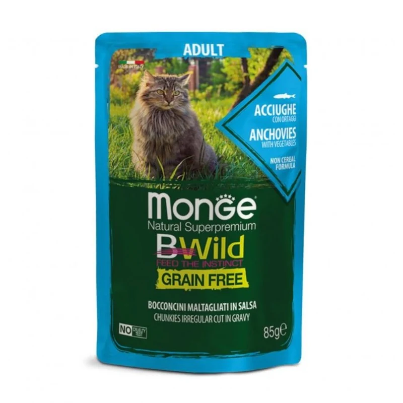Monge Bwild Grain Free Cibo Per Gatti 85Gr
