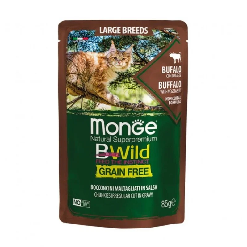 Monge Bwild Grain Free Cibo Per Gatti 85Gr