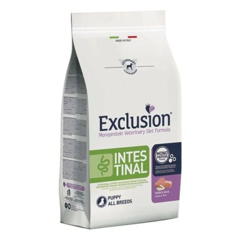 Exclusion Intestinal Cibo Per Cani Cuccioli Maiale E Riso 800Gr