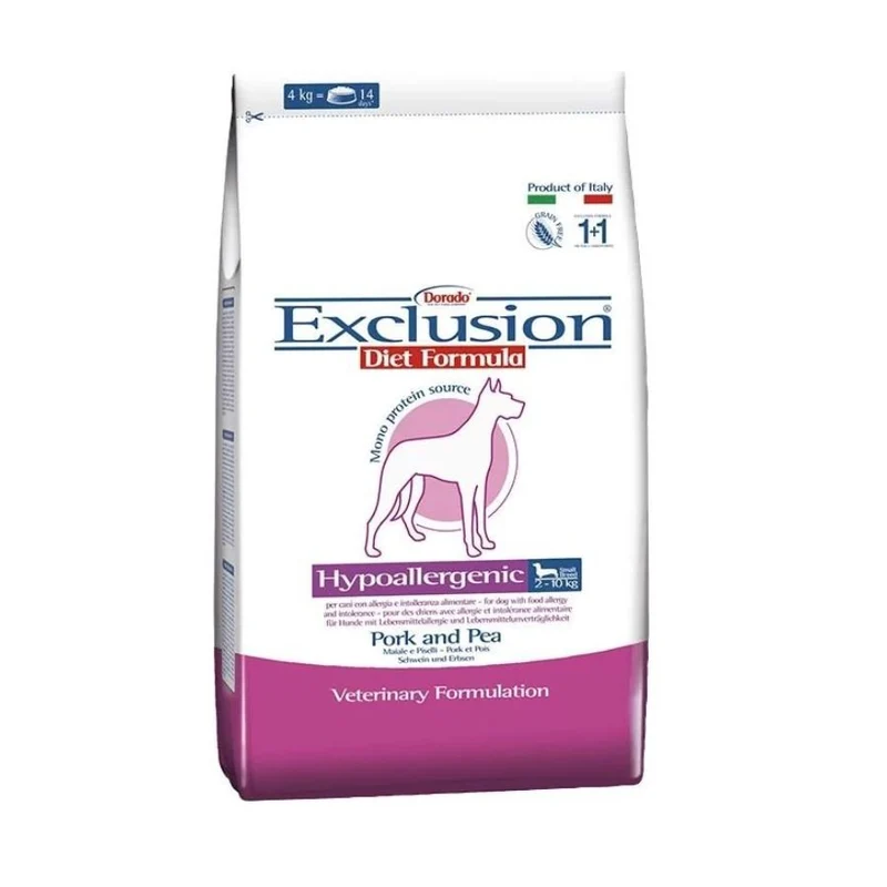 Exclusion Cani Taglia Mini Gusto Maiale E Piselli 800 Gr