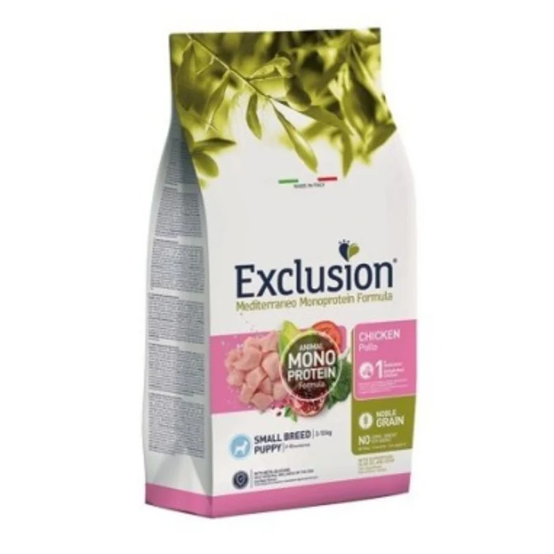 Exclusion Mediterraneo Cibo Per Cani Cuccioli Taglia Mini Gusto Pollo 500Gr