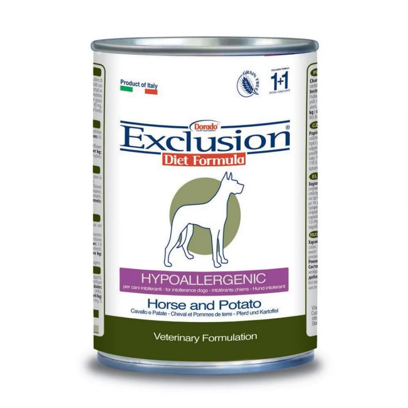 Exclusion Hypo Cane Scatoletta Gusto Cavallo E Patate 400Gr