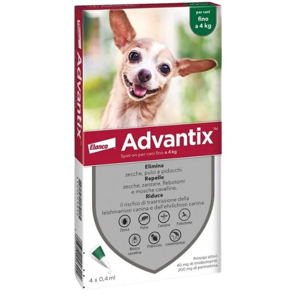 Advantix Spot On Cani S 1 Pip Fino A 4 K G
