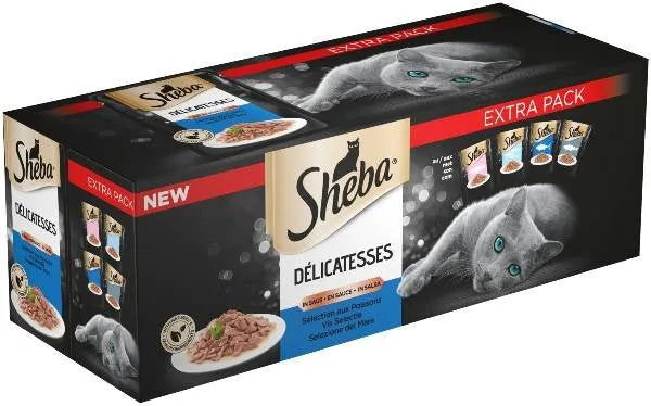 Sheba - Delicatezze Di Mare In Salsa Da 40X85Gr