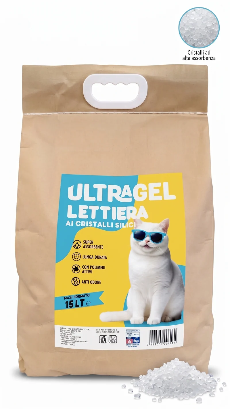 Ultragel — Lettiera per gatti al gel di silicio
