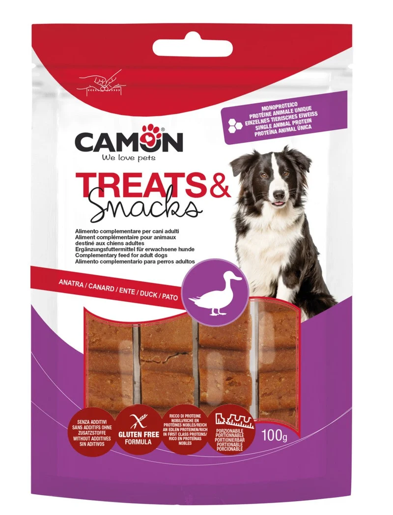 Camon Treats&Snack Barretta all'Anatra 100g