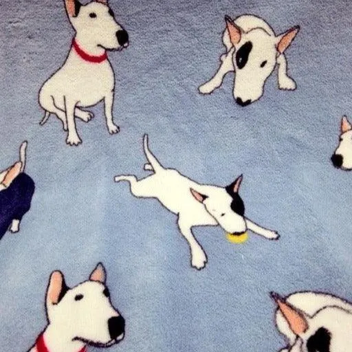 Bull Terrier Printed Fleece Blanket