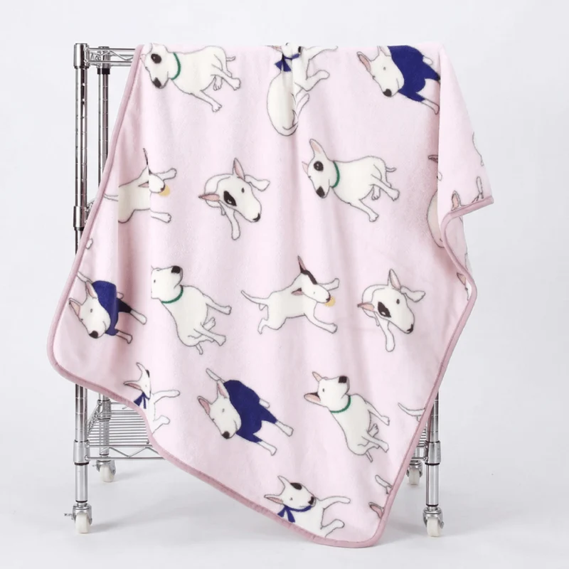 Bull Terrier Printed Fleece Blanket