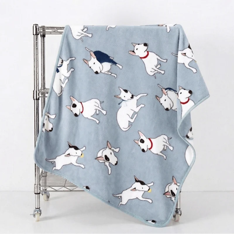 Bull Terrier Printed Fleece Blanket