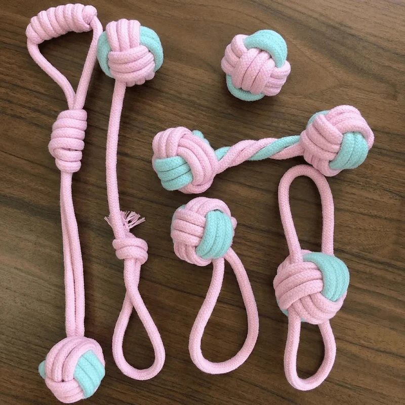 6 Pack Chewing Rope Toys