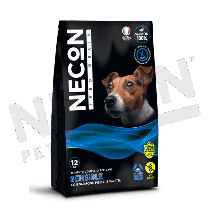 Necon Zero Grain Sensible Salmone, Piselli E Favetta