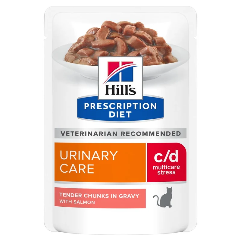 Hill's PRESCRIPTION DIET C/D Multicare Stress alimento per gatti con salmone 85g
