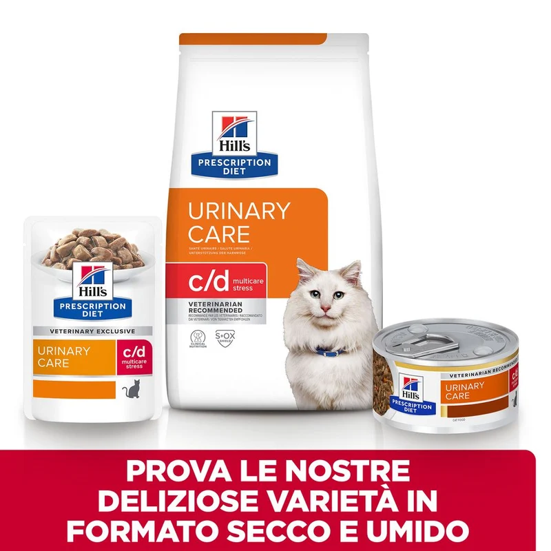 Hill's PRESCRIPTION DIET C/D Multicare Stress alimento per gatti con salmone 85g