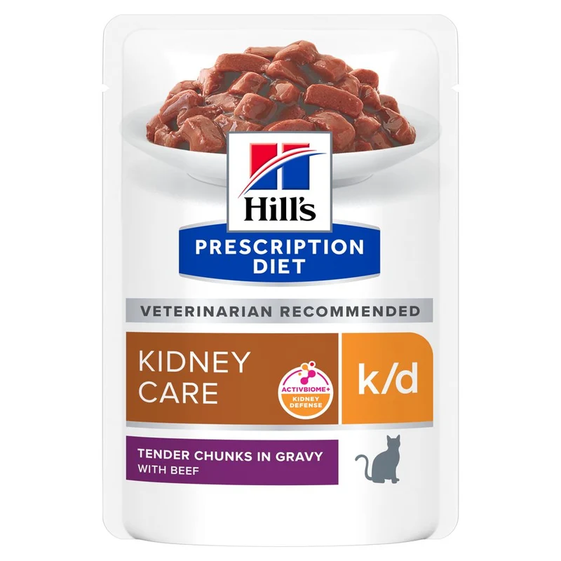Hill's Prescription Diet k/d alimento per gatti con manzo