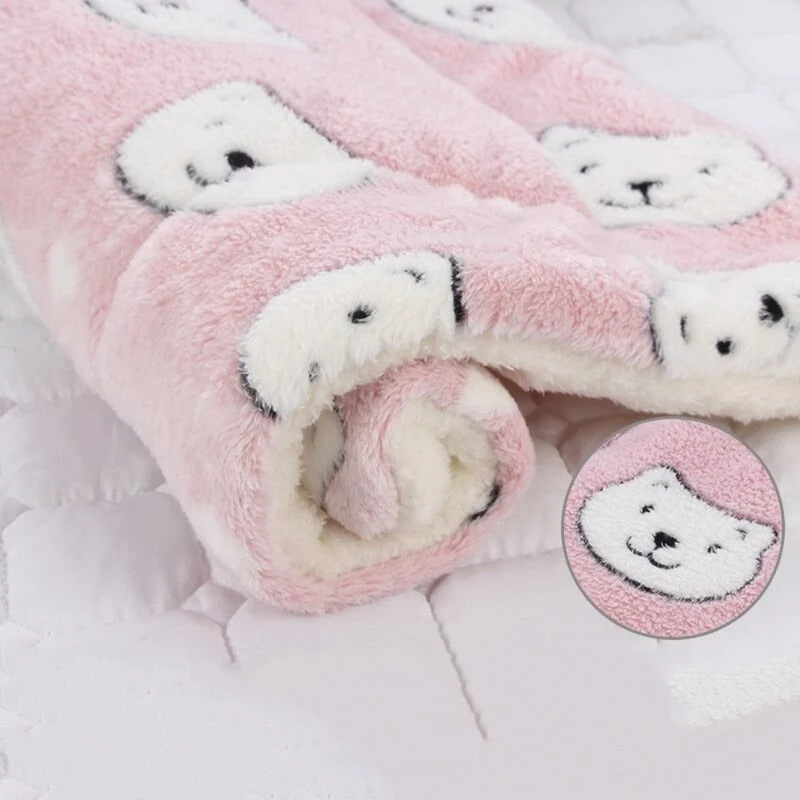 Dog Blanket Soft Plush Cozy Pet Throw Soft Blanket