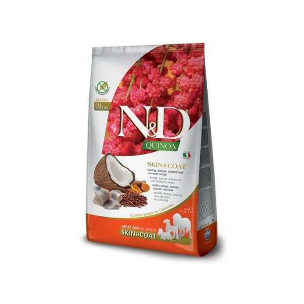Farmina N&D cane Quinoa Skin&Coat Adult Medium/Maxi 7Kg