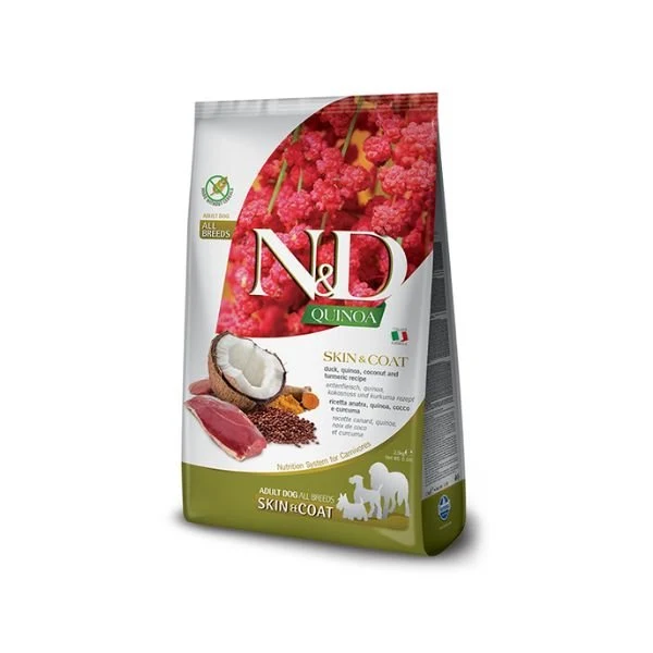 Farmina N&D cane Quinoa Skin&Coat Adult Medium/Maxi 7Kg