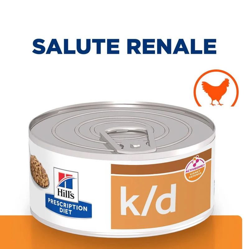 Hill's Prescription Diet k/d alimento per gatti con pollo 156g
