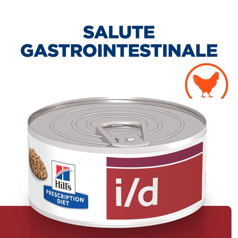 Hill's PRESCRIPTION DIET i/d alimento per gatti con pollo 156g Multipack 24 Pezzi