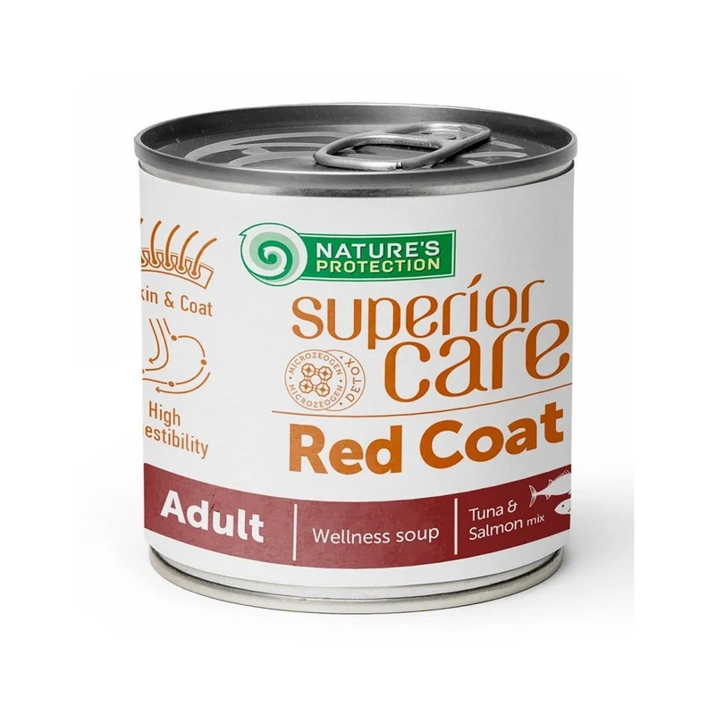 Nature'S Protection Superior Care Soup Red Coat All Breeds Salmone E Tonno per Cani