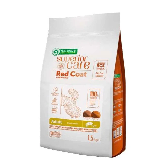 Nature'S Protection Red Coat Adult Small Salmone per Cani