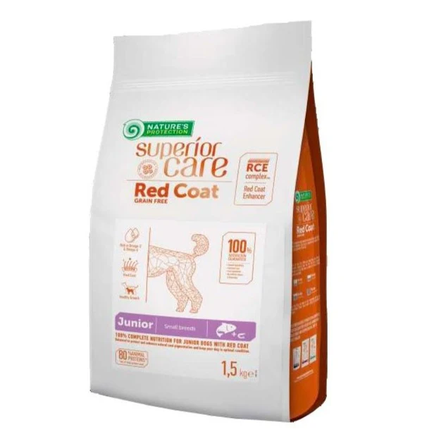 Nature'S Protection Red Coat Junior Small Salmone per Cani
