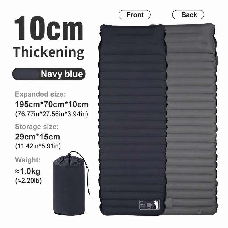 Travel Sleeping Pad Inflatable Camping Mattress Air Bed