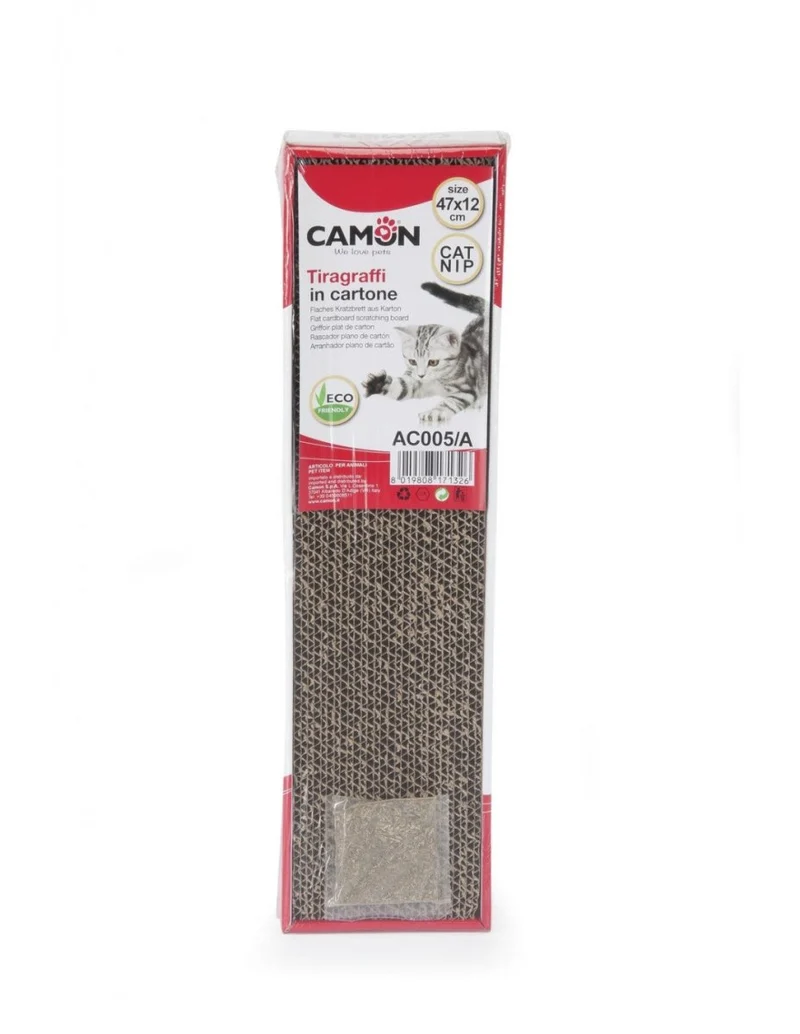 Tiragraffi in cartone con Catnip 47 x 12 cm