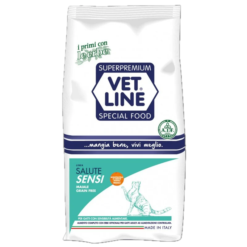 Crocchette per Gatti Vet line Salute Sensitive Maiale Grain Free