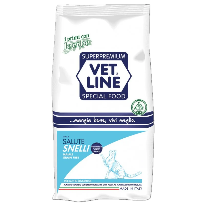 Crocchette per Gatti Vet line Salute Snelli Maiale Grain Free