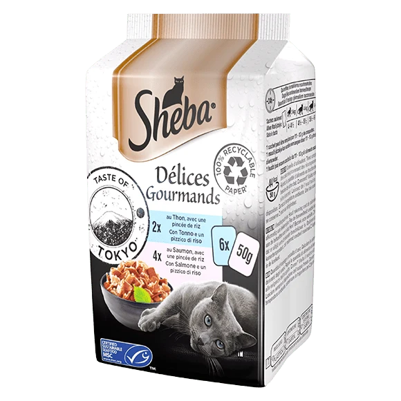 Sheba® Delices Gourmands Taste Of Tokyo 6X50G