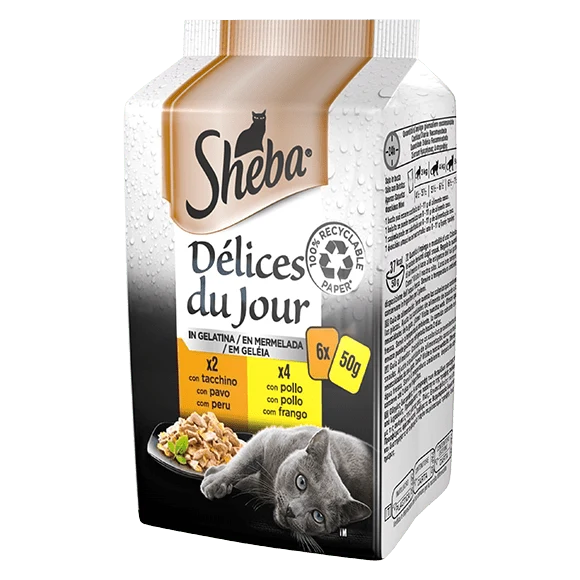 Sheba® Délices Du Jour In Gelatina 6X50G