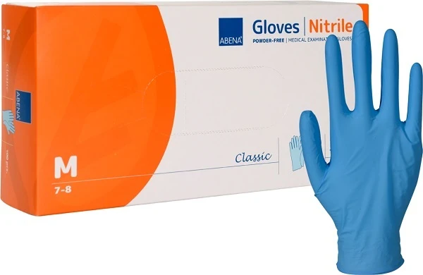 Abena Guanti Monouso in Nitrile Taglia M 100 Pezzi