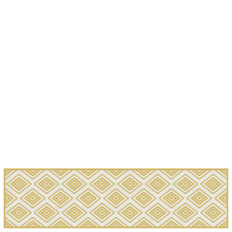 vinyl hall runner mat marrakech beige