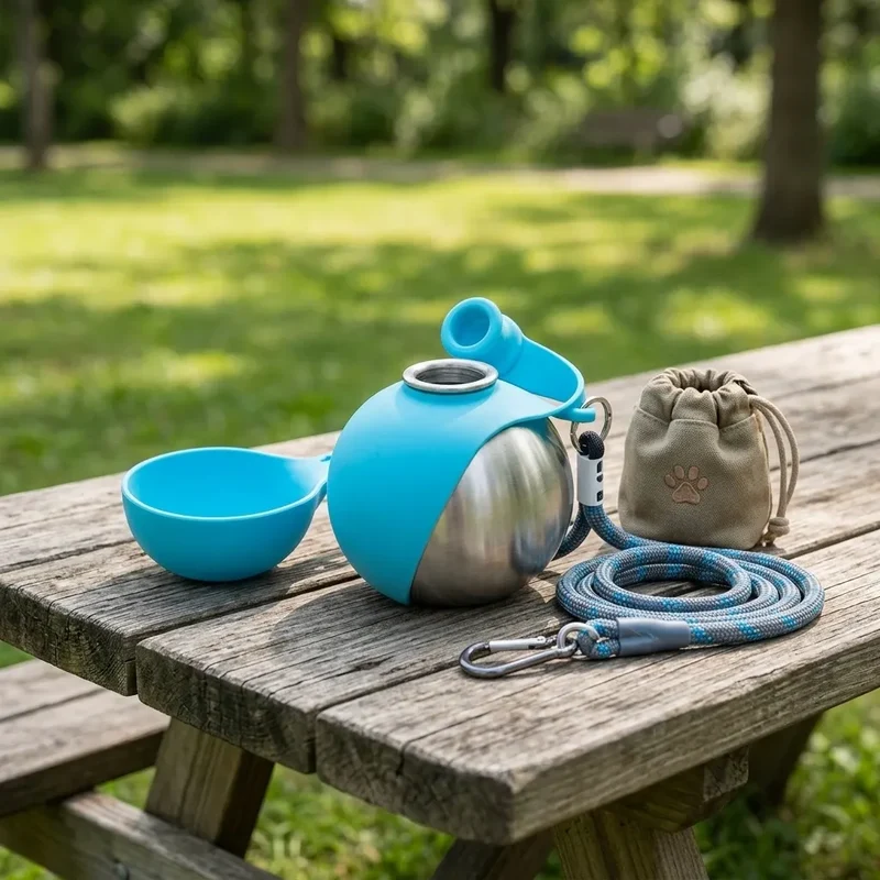 Bottiglia Acqua per Cani - Pronta per l'Avventura!