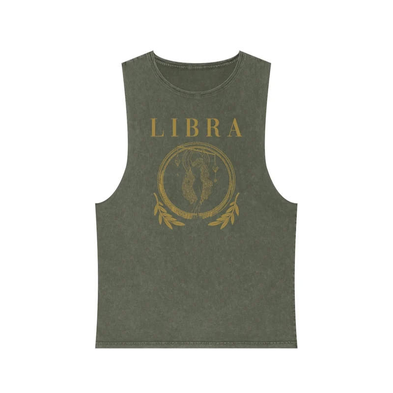 Unisex Libra Stonewash Tank Top