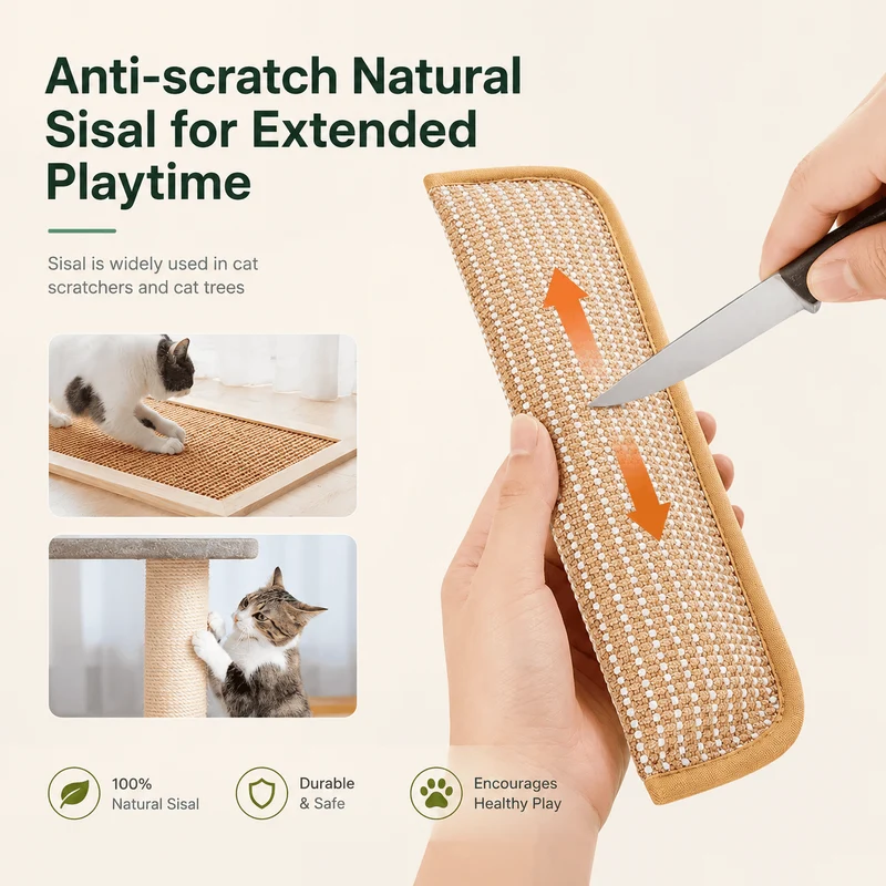 Catnip Sisal Cat Kicker Pillow