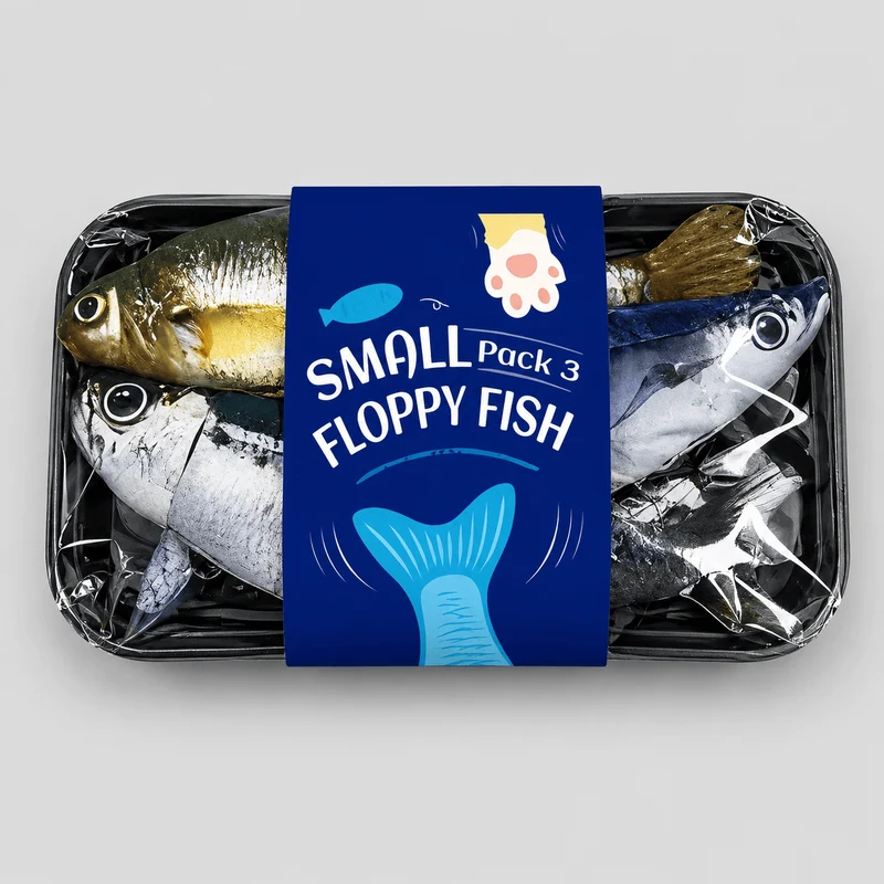 Electric Realistic Flopping Fish Cat Toys – 3 Pack