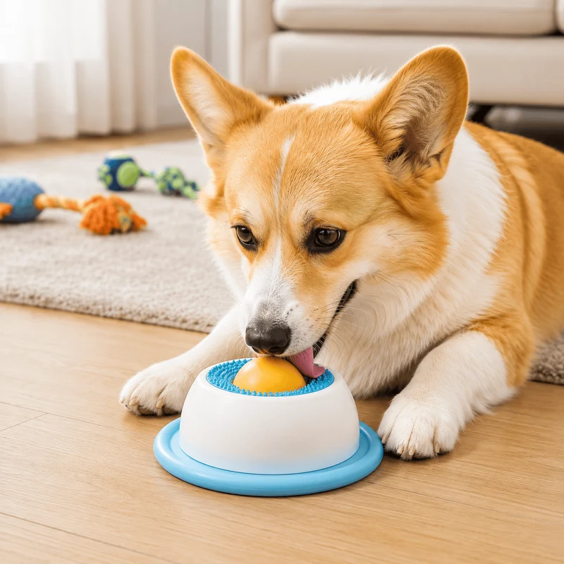 Slow Feeder Dog Bowl for Liquid Treats Non-Slip & Easy Clean