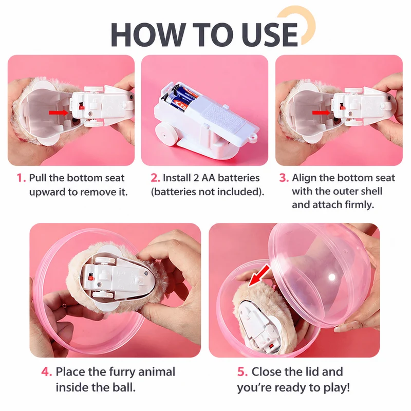 Electric Rolling Ball Cat Toy