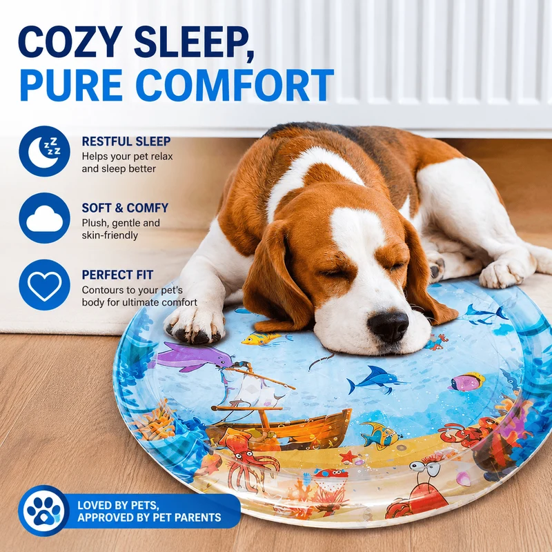 Interactive Cooling Water Play Mat for Cats