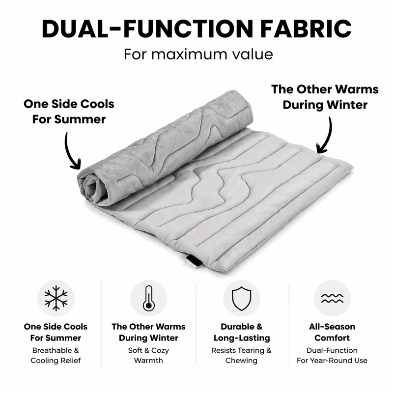 Dual-Side Cooling Dog Mat