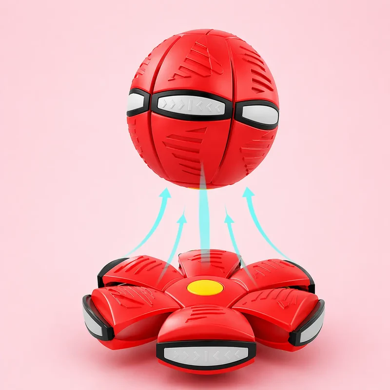 Interactive Frisbee Transforming Dog Toy Ball