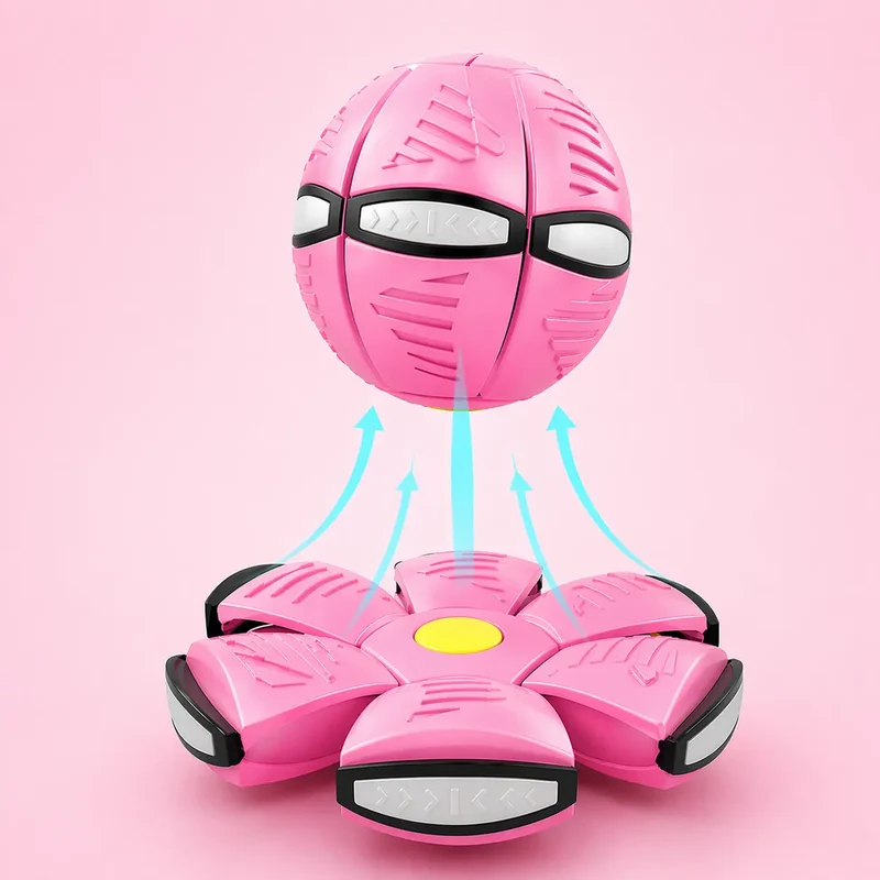 Interactive Frisbee Transforming Dog Toy Ball