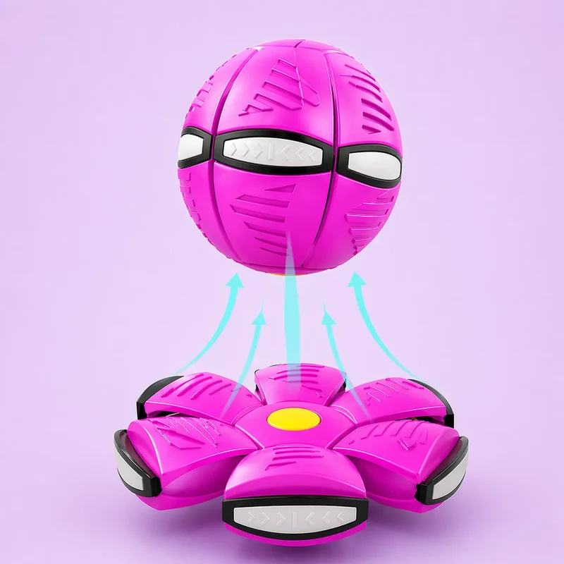 Interactive Frisbee Transforming Dog Toy Ball