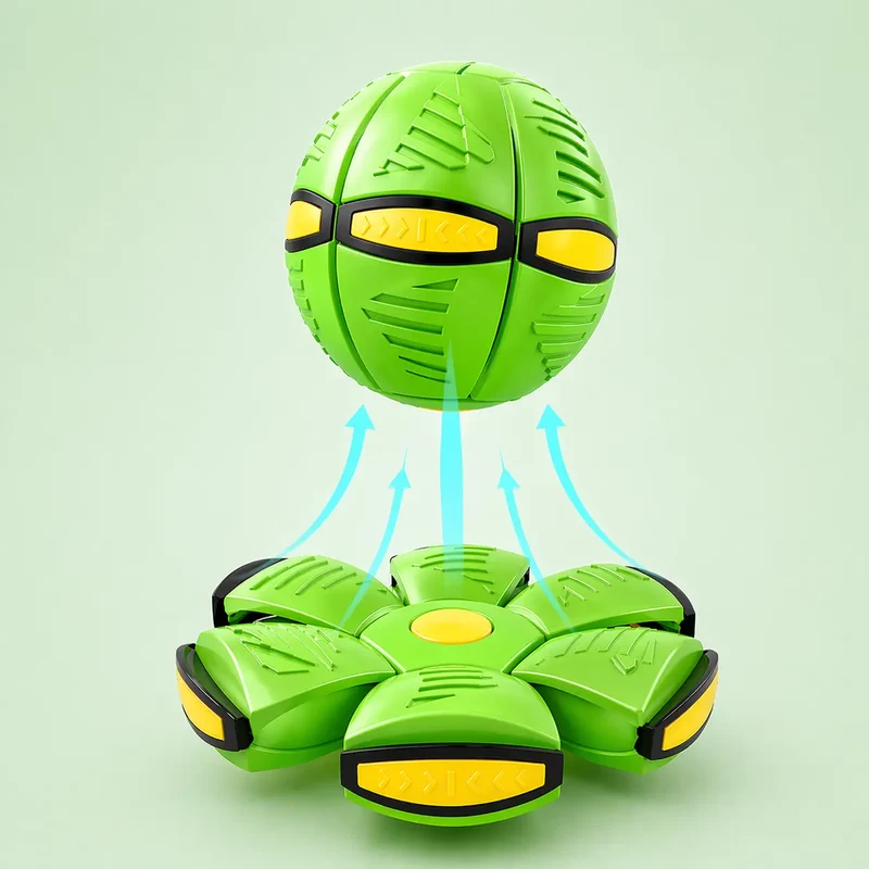 Interactive Frisbee Transforming Dog Toy Ball