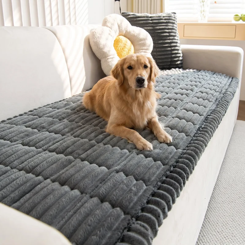 Plush Non-Slip Pet Sofa Cover – Soft, Protective & Washable