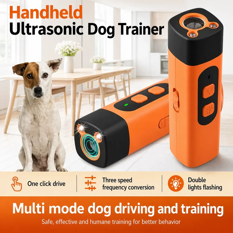 Handheld Ultrasonic Dog Trainer – Stop Barking Anytime, Anywhere