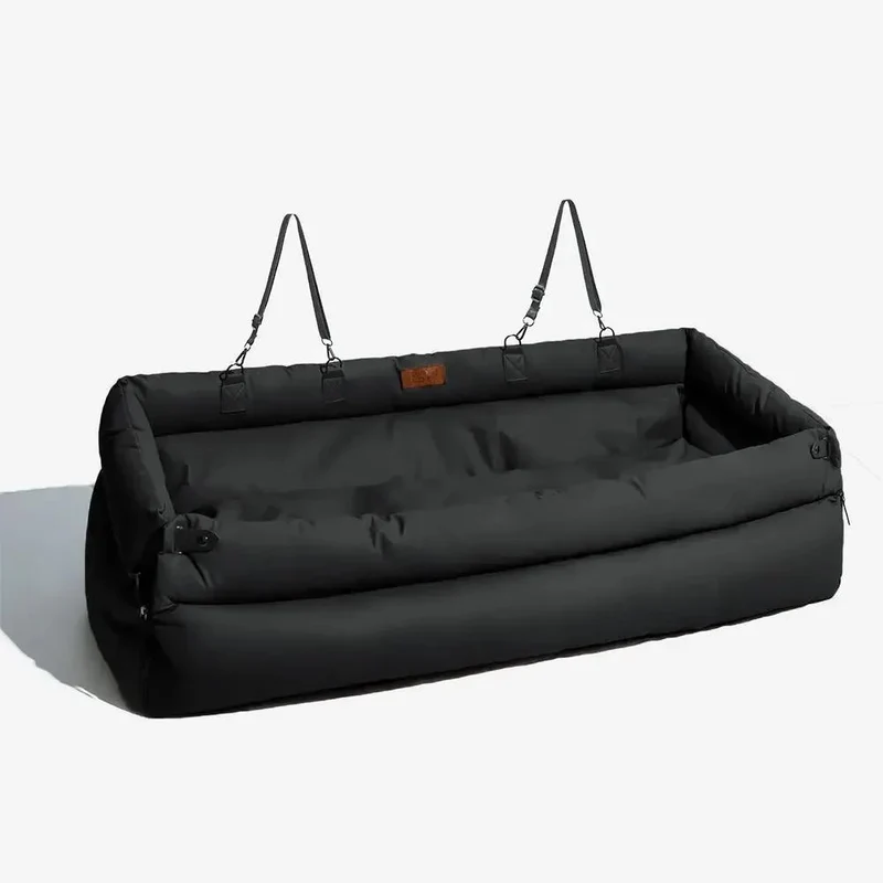 Dog Car Seat Bed – Faux Leather Booster for Medium & Large Dogs