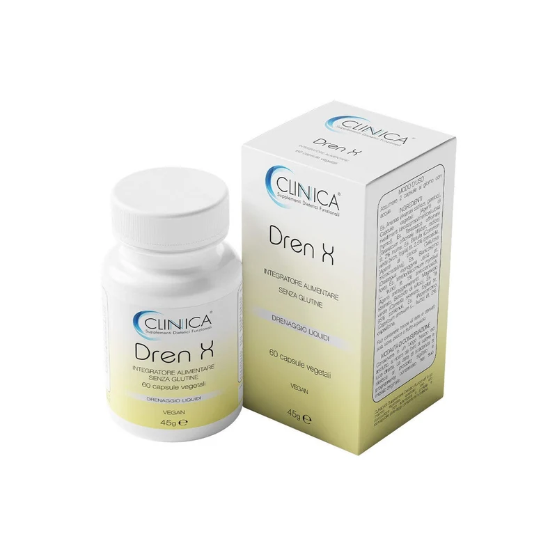 Clinica Dren X - drenante - 60 capsule vegetali = 1 mese di trattamento